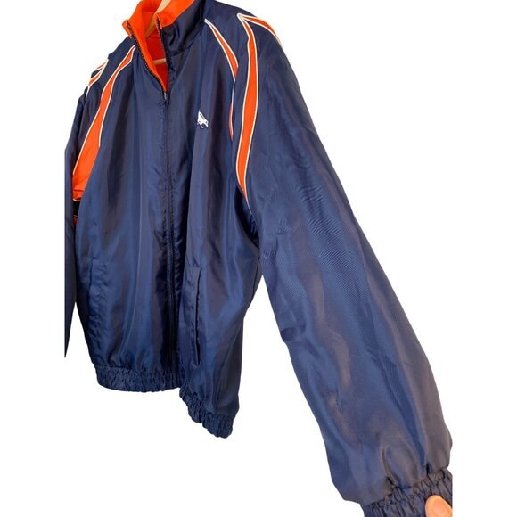 NFL Denver Broncos Reversible Jacket M Blue Canvas Orange Fleece RCC10443 - Picture 9 of 14